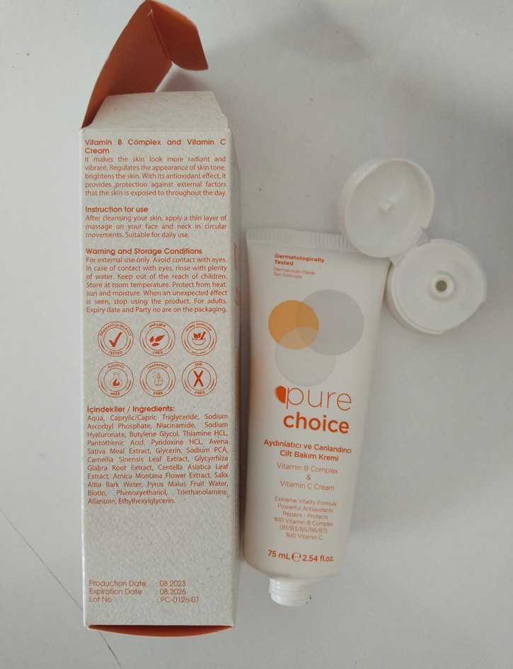 Pure Choice Aydınlatıcı Canlandırıcı Cilt Bakım Kremi 75ml - Görsel 5