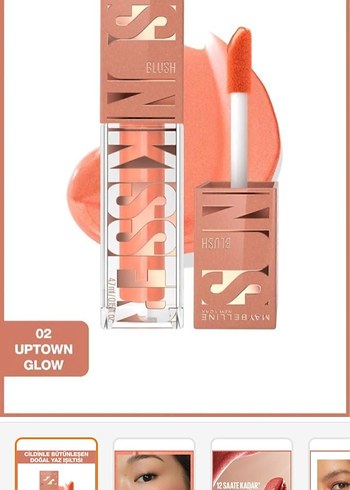 Maybelline Sunkisser Likit Allık 02 UPTOWN GLOW Rengi - Görsel 18