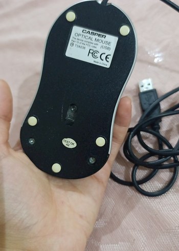 Beden Kablolu siyah Gri Bilgisayar Mouse