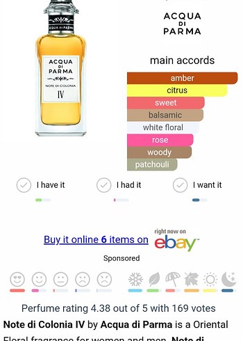 Acqua di Parma Note di Colonia IV - Görsel 3