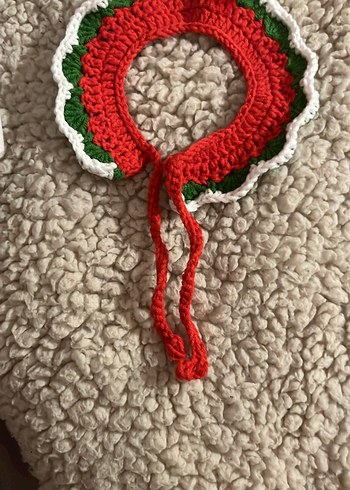 Gri Kış Temalı Kedi Boyunluğu - Görsel 3