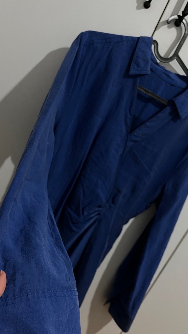 Lacivert Midi Kadın Elbise - Görsel 4