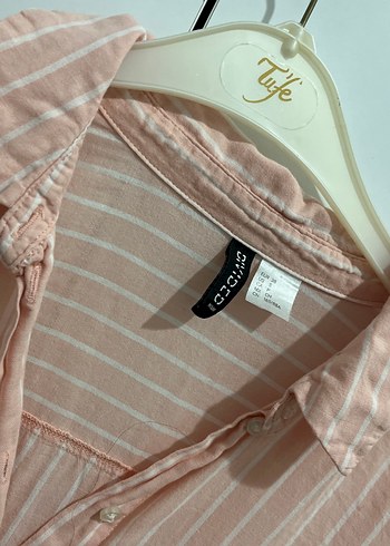 Yavru ağzı Çizgili Pamuklu Kadın Gömlek - Görsel 3