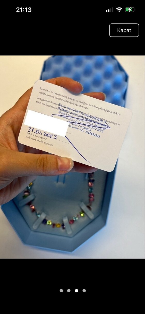 Swarovski Gema Kolye - Görsel 3