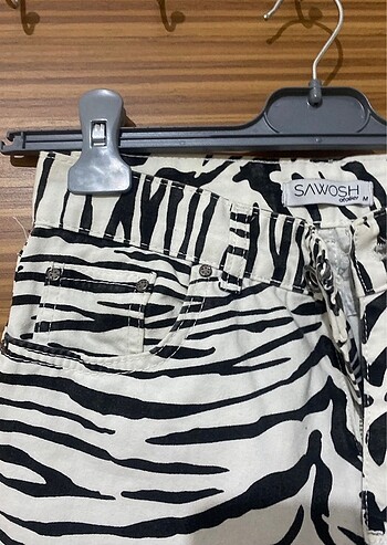Sheinside Zebra desenli pantolon