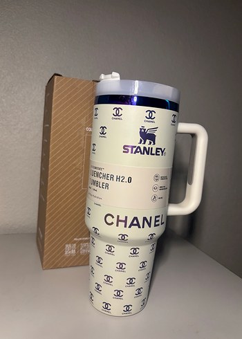 Stanley Beyaz Parlak Chanel Termos Bardak