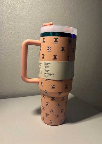 Stanley Pembe Desenli Termos Kupa