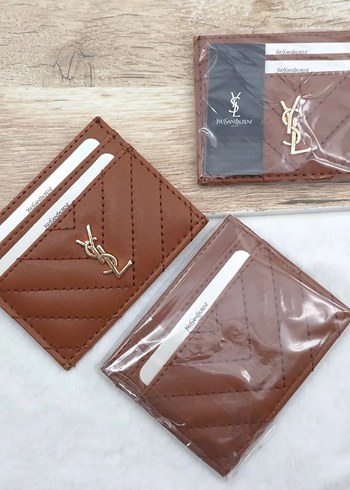 Yves Saint Laurent Ysl Kahverengi Kapitone Kartlik