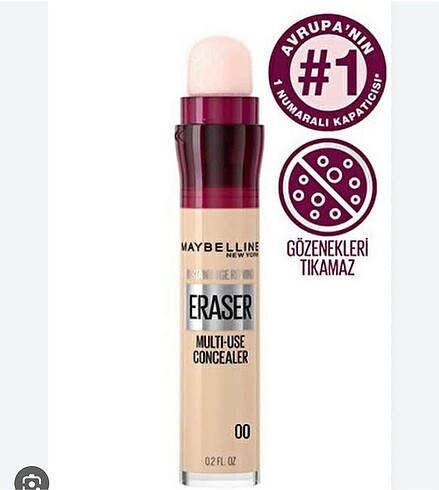Maybelline süngerli kapatıcı