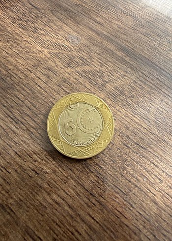 100.yıl 5tl madeni para koleksiyonluk - Görsel 2