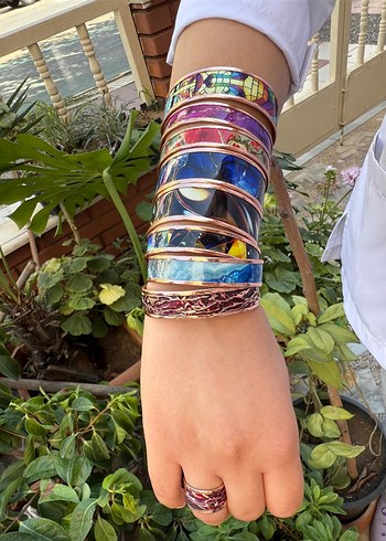 Saf Bakır bileklik %100 saf Bakır garantili - Görsel 9