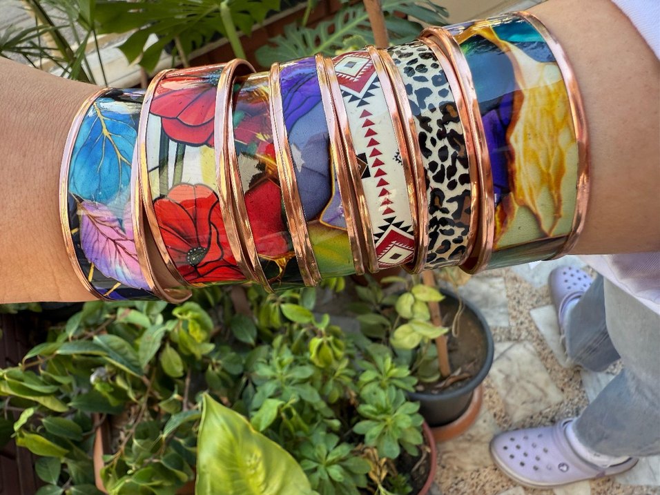 Saf Bakır bileklik %100 saf Bakır garantili - Görsel 3