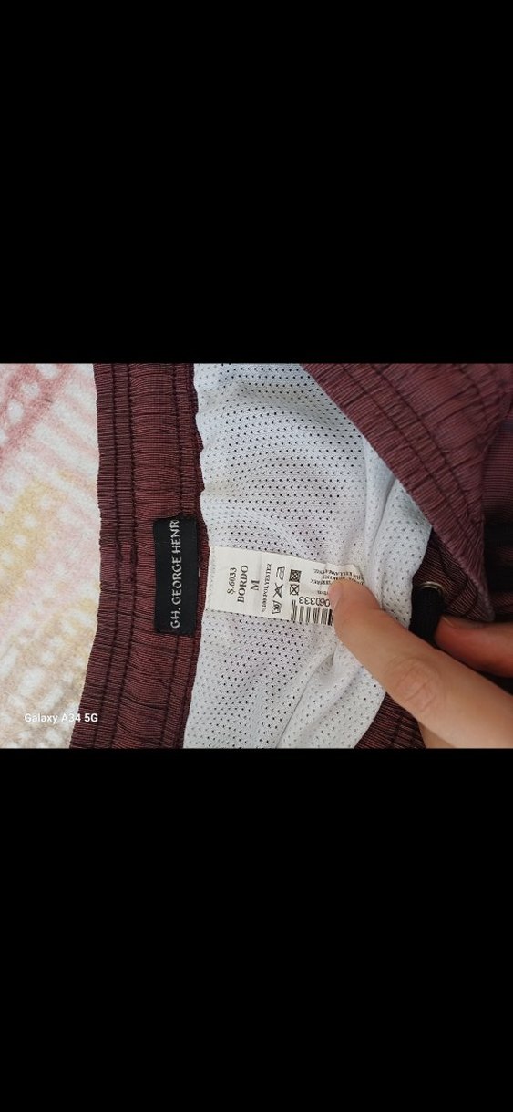 Bordo Erkek Deniz Şort - Görsel 2