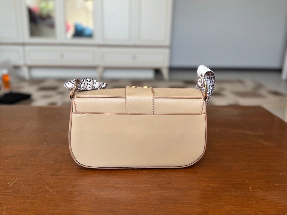 Bej Deri Dior Kadın Çanta - Görsel 3