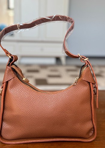 Michael Kors Zincir Detaylı Kahverengi Deri Çanta - Görsel 3