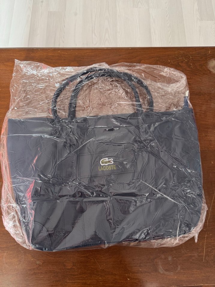 Lacoste Lacivert Deri Kadın Çanta - Görsel 3