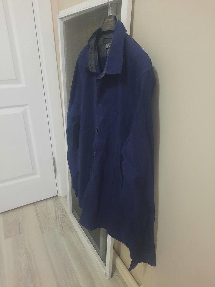 KotoN erkek Koyu Mavi Denim Gömlek - Görsel 2