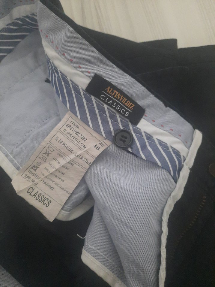 Altınyıldız Erkek  Siyah  Kumaş Pantolon - Görsel 5