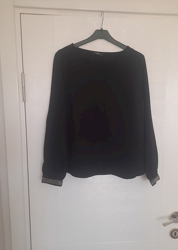 Siyah Uzun Kollu  Kadın Bluz - Görsel 2