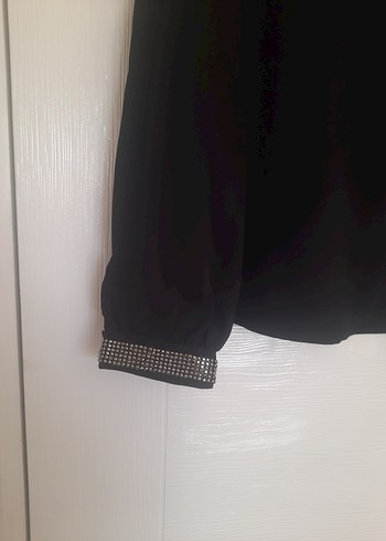 Siyah Uzun Kollu  Kadın Bluz - Görsel 3