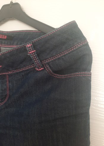 Kadın Lacivert Kot Pantolon - Görsel 3