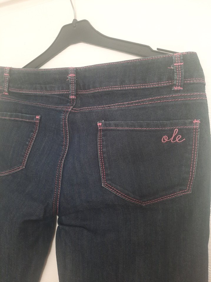 Kadın Lacivert Kot Pantolon - Görsel 5