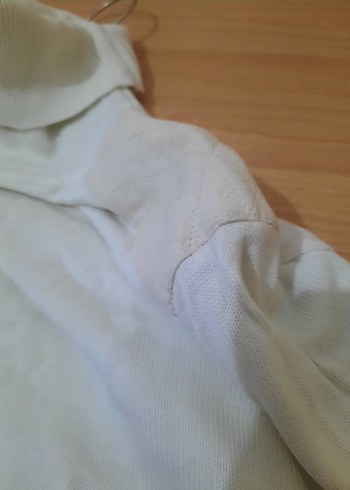 Kadın Beyaz Balıkçı Yaka Triko kazak - Görsel 5