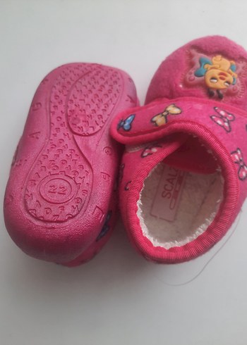 Kız Çocuk Pembe Sıcak Ev Terliği - Görsel 4