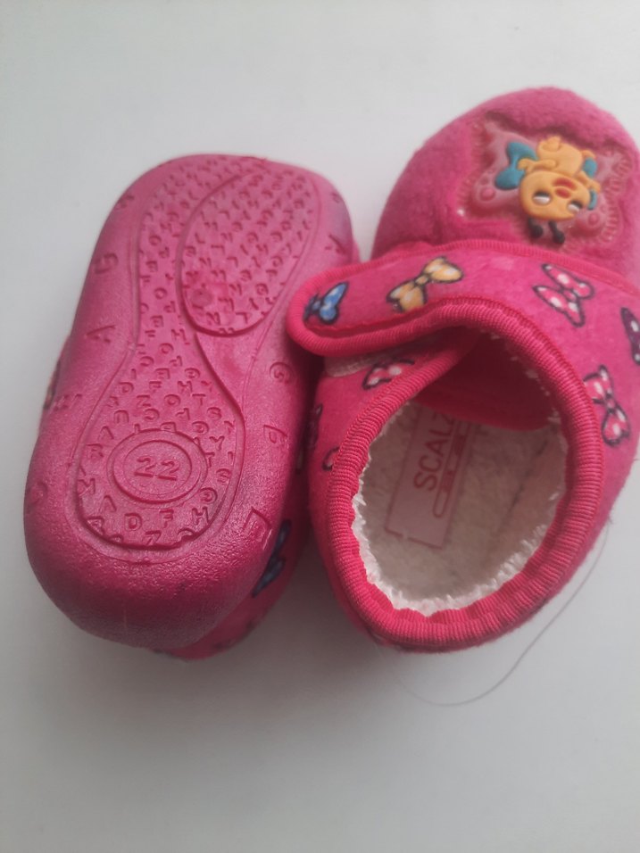 Kız Çocuk Pembe Sıcak Ev Terliği - Görsel 4