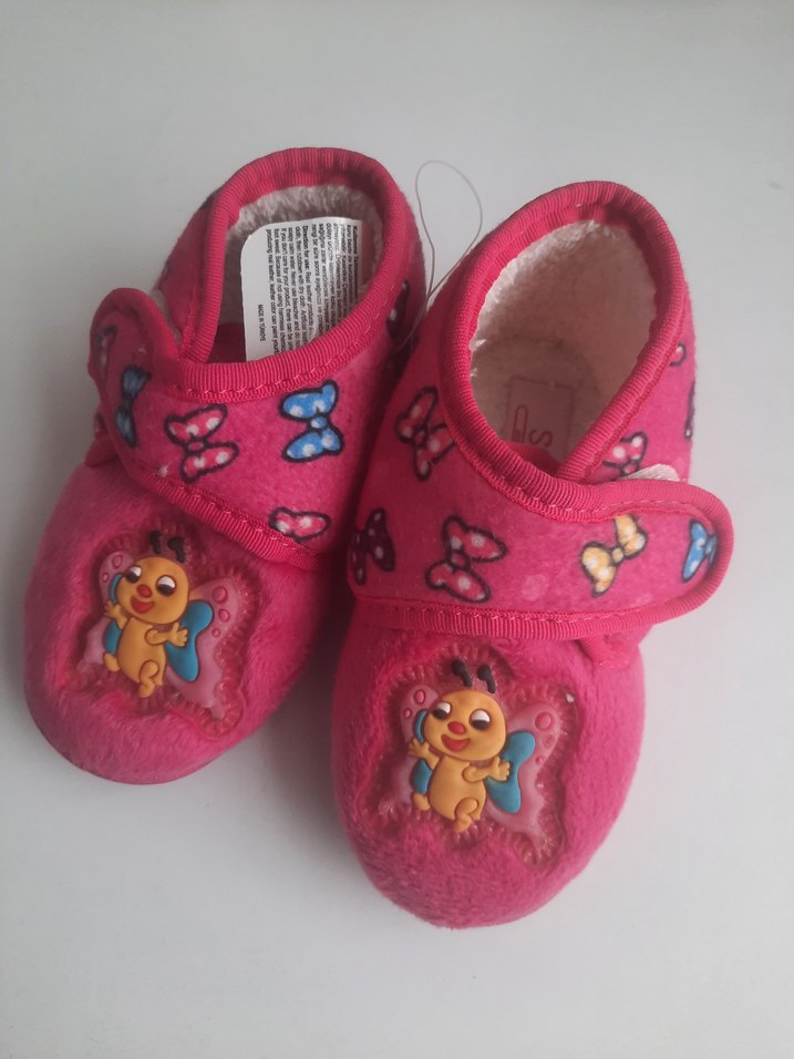 Kız Çocuk Pembe Sıcak Ev Terliği - Görsel 2