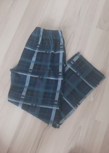 Mavi Ekose Desen pijama