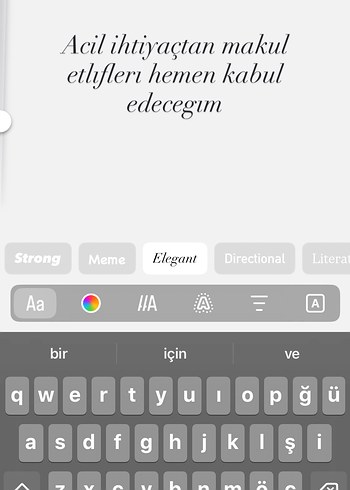 Gri Renkli Klavye Uygulaması Ekranı