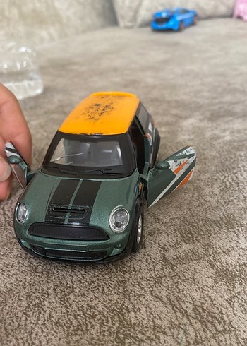  Beden Yeşil Mini Cooper Oyuncak Araba