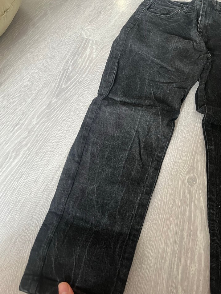 Siyah Regular Fit Midi Kadın Kot Pantolon - Görsel 2