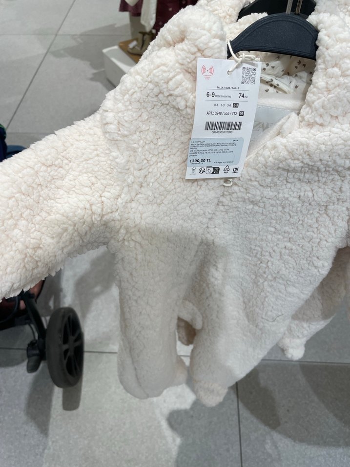 Gri Kürklü  Bebek Tulumu - Görsel 3