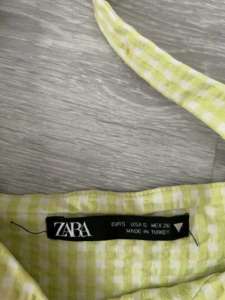 Sarı Midi V Yaka Düğmeli Bustiyer - Görsel 2