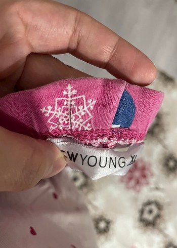 Pembe Uzun Kollu Hamile ve Emzirme Pijama Üstü - Görsel 4