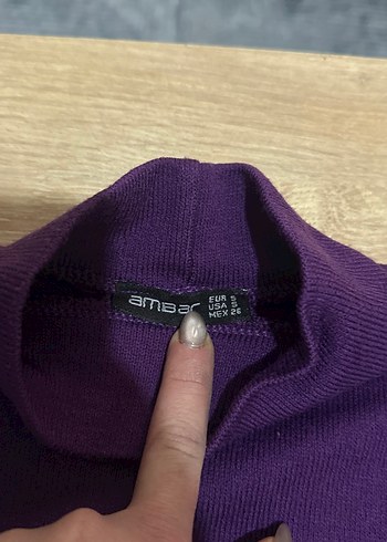 Mor Kadın Balıkçı Yaka Uzun Kollu Kazak - Görsel 3