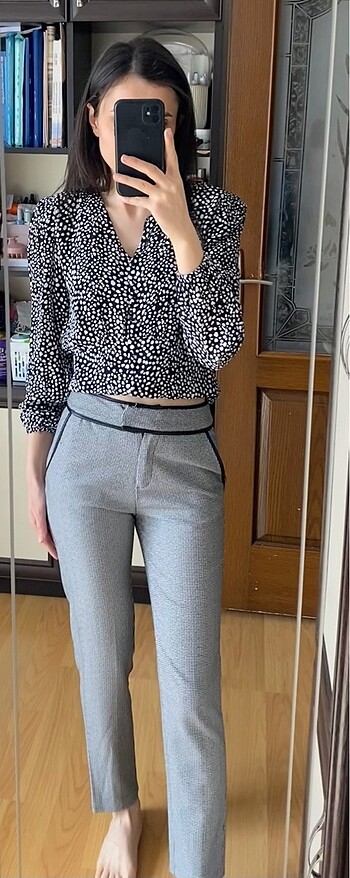 Zara siyah kumaş pantolon