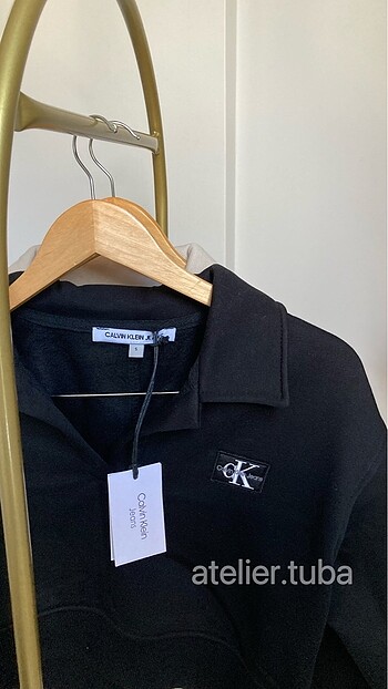 s Beden siyah Renk Calvin klein etiketli sweatshirt