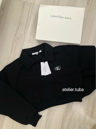 s Beden Calvin klein etiketli sweatshirt