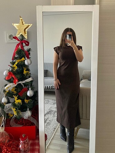 s Beden Massimo dutti kalın elbise