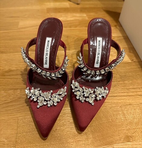 Manolo Blahnik Manolo Blahnik Lurum Topuklu Terlik