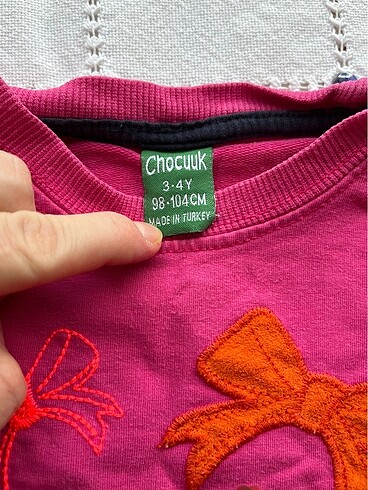 4 Yaş Beden 3-4 yaş kız çocuk pembe renk tshirt