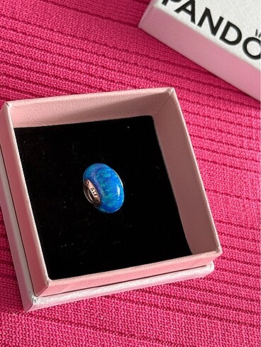  Beden mavi Renk Orijinal Pandora opal Murano