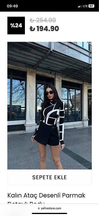 Desenli body