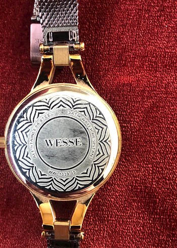 Wesse Altın Renk Klasik Kadın Saati - Görsel 3