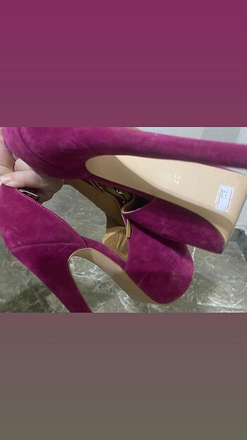 37 Beden Topuklu yazlık platform ayakkabı