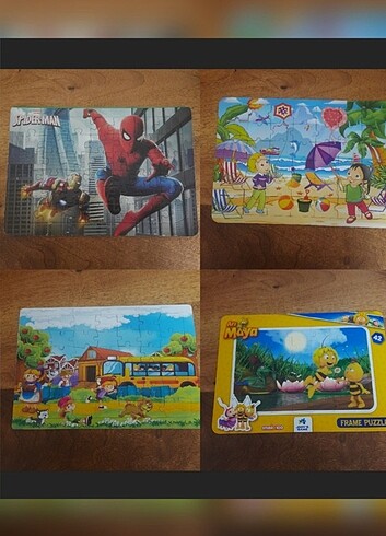 4 adet puzzle