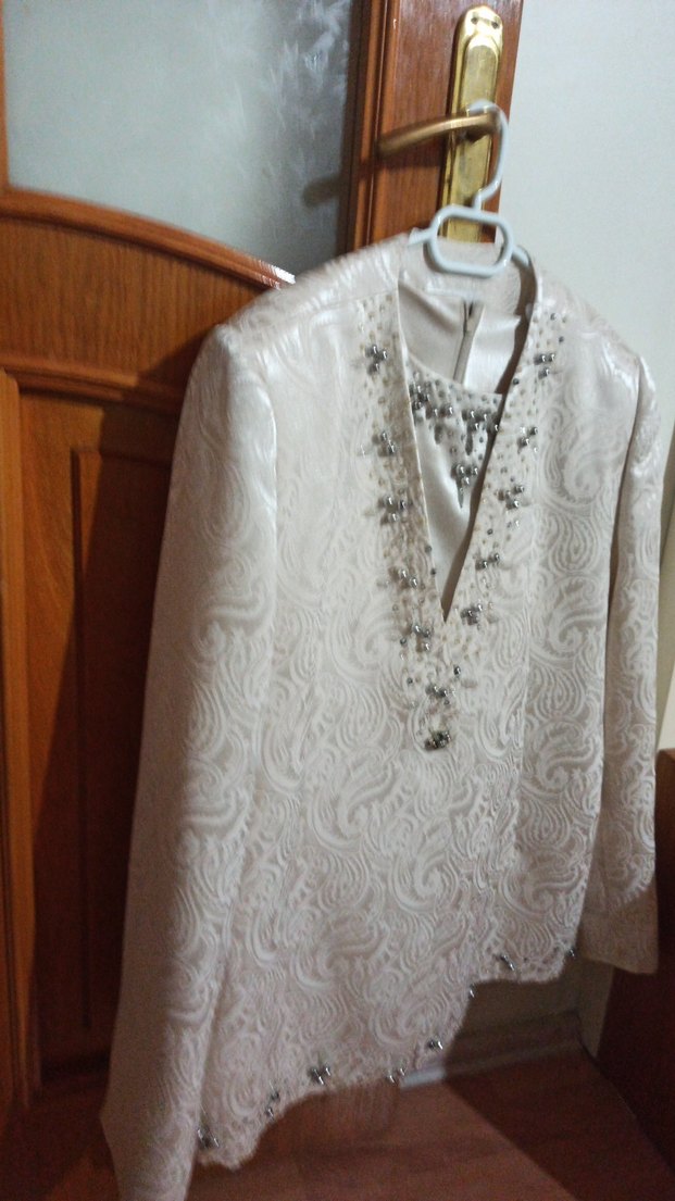 Dantel İşlemeli Beyaz Uzun Kollu 3 lu takım - Görsel 2